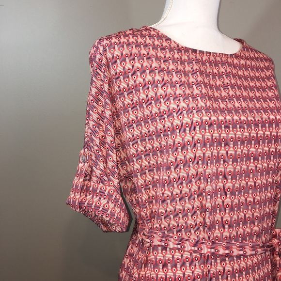 Freestyle Self Belted Shift Dress - Picture 4 of 8